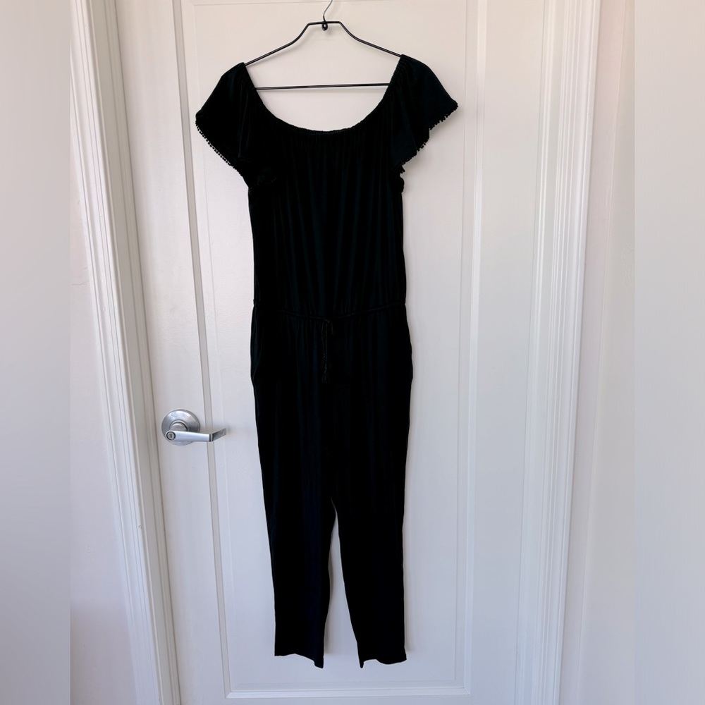 Lauren by Ralph Lauren Black Women’s Jumpsuit with Elastic Waist Size Large